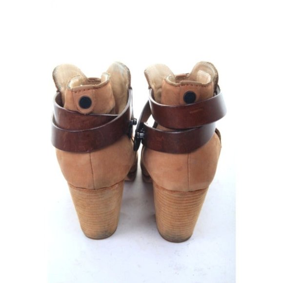 rag and bone harrow booties leather tan womens shoes ankle boots 37.5 us 7.5 - Picture 6 of 11